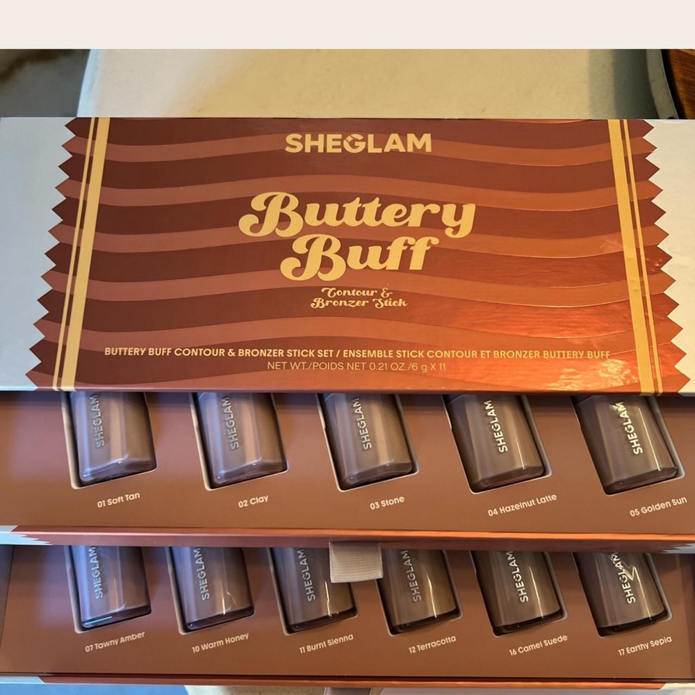 SHEGLAM Buttery Buff Contour & Bronzer Set 11 Sticks NEW in box.